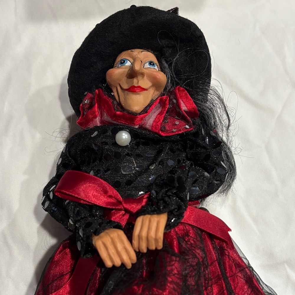 Black and Red Witch Doll